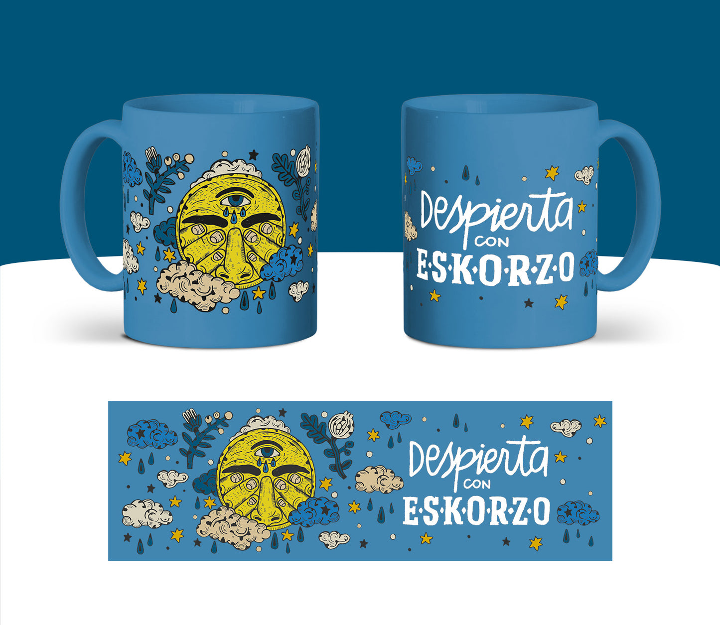 Eskorzo Historias de Amor y Otras Mierdas - Taza Azul